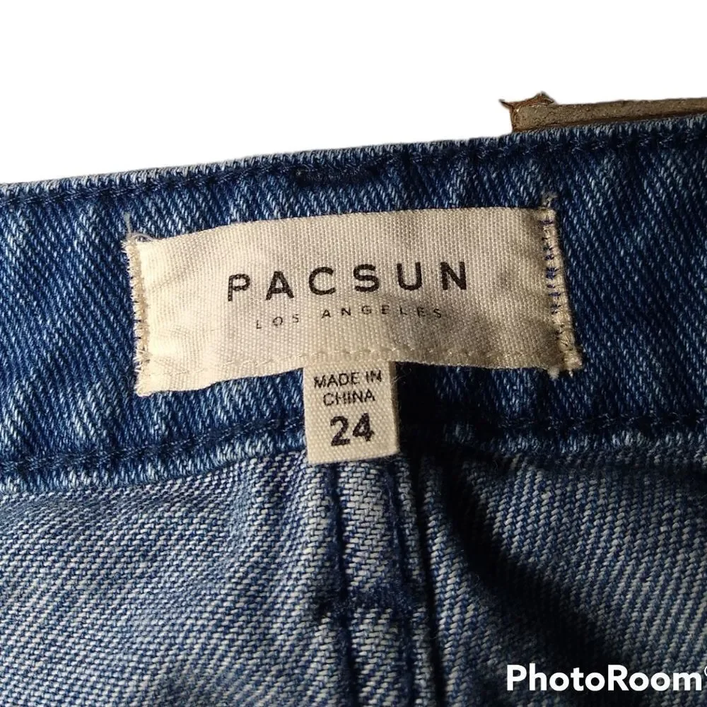 Pacsun jean skirt with patches 24